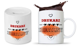 Zestaw Dla Drukarza Kubek + Skarbonka Prezent
