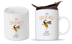 Zestaw Dla Drukarza Kubek + Skarbonka Prezent
