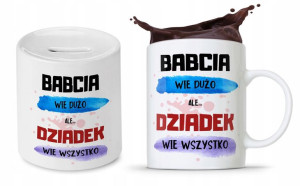 Zestaw Dla Dziadka Dzień Dziadka Kubek + Skarbonka
