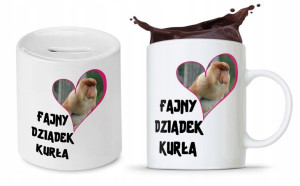 Zestaw Dla Dziadka Dzień Dziadka Kubek + Skarbonka