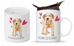 Zestaw Dla Dziadka Dzień Dziadka Kubek + Skarbonka
