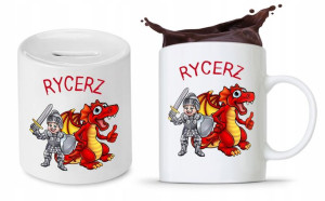 Zestaw Dla Dzieci Syna Córki Kubek + Skarbonka