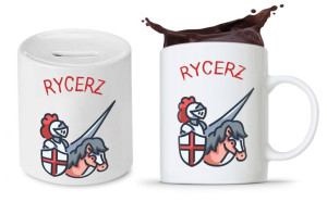 Zestaw Dla Dzieci Syna Córki Kubek + Skarbonka