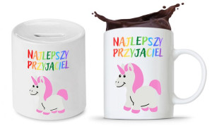 Zestaw Dla Dzieci Syna Córki Kubek + Skarbonka