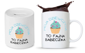 Zestaw Dla Dziewczyny Prezent Kubek + Skarbonka