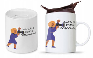 Zestaw Dla Fotografa Na Prezent Kubek + Skarbonka