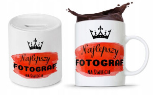 Zestaw Dla Fotografa Na Prezent Kubek + Skarbonka