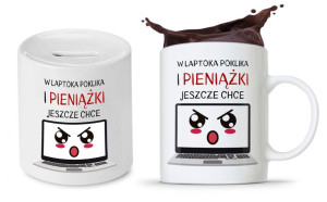 Zestaw Dla Informatyka Prezent Kubek + Skarbonka