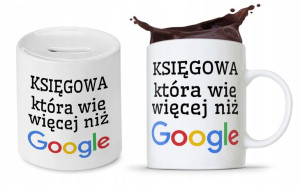 Zestaw Dla Księgowej Księgowego Kubek + Skarbonka