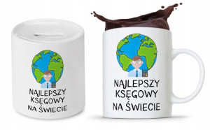 Zestaw Dla Księgowej Księgowego Kubek + Skarbonka