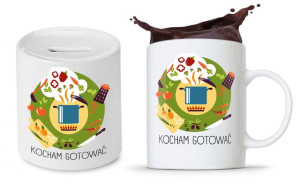Zestaw Dla Kucharza Prezent Kubek + Skarbonka