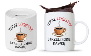 Zestaw Dla Logistyka Kubek + Skarbonka Prezent