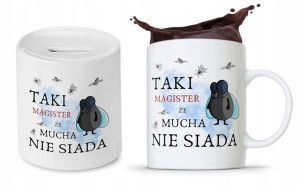 Zestaw Dla Magistra Kubek + Skarbonka Prezent