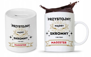 Zestaw Dla Magistra Kubek + Skarbonka Prezent