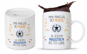 Zestaw Dla Magistra Kubek + Skarbonka Prezent