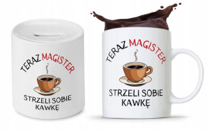 Zestaw Dla Magistra Kubek + Skarbonka Prezent