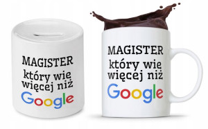 Zestaw Dla Magistra Kubek + Skarbonka Prezent