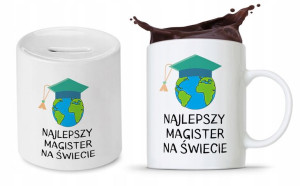 Zestaw Dla Magistra Kubek + Skarbonka Prezent
