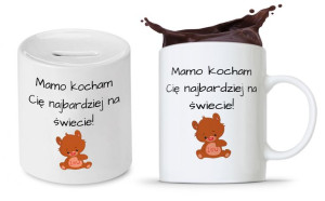 Zestaw Dla Mamy Dzień Matki Kubek + Skarbonka