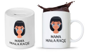 Zestaw Dla Mamy Dzień Matki Kubek + Skarbonka
