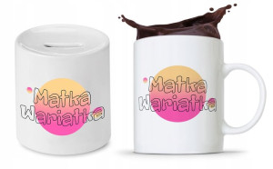 Zestaw Dla Mamy Dzień Matki Kubek + Skarbonka