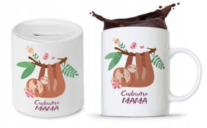 Zestaw Dla Mamy Dzień Matki Kubek + Skarbonka