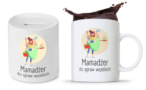 Zestaw Dla Mamy Dzień Matki Kubek + Skarbonka
