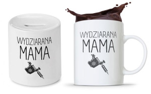 Zestaw Dla Mamy Matki Prezent Kubek + Skarbonka