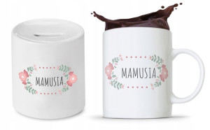 Zestaw Dla Mamy Matki Prezent Kubek + Skarbonka