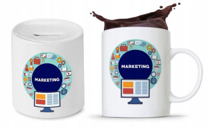 Zestaw Dla Marketingowca Kubek + Skarbonka Prezent