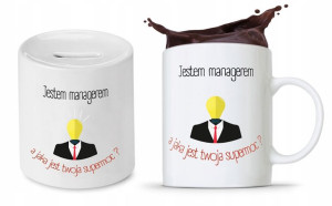 Zestaw Dla Menagera Kubek + Skarbonka Prezent