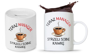 Zestaw Dla Menagera Kubek + Skarbonka Prezent