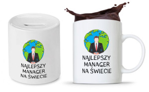 Zestaw Dla Menagera Kubek + Skarbonka Prezent