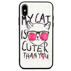 Etui Hearts Glass Iphone 5/5s/se Wzór 2 (my Cat)
