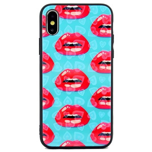 Etui Hearts Glass Iphone 7/8 Wzór 3 Se 2020 / Se 2022 (lips)