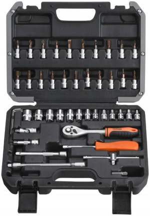 46 elementowy zestaw narzędzi 1/4" Harden