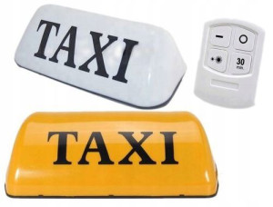 Bezprzewodowa Lampa Kogut Taxi Led Na Pilota Mega