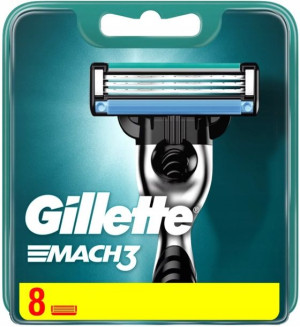 Gillette Mach3 Gilette Wkłady Nożyki Ostrza 8 Szt - Nowa Edycja