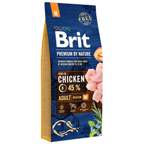 Brit Premium By Nature Adult M medium 15kg
