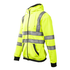Bluza Ochronna Dresowa 'brixton Flash' Seledynowa, Odblaskowa - Rozmiar M