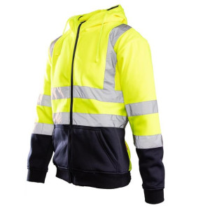 Bluza Ochronna Dresowa Brixton Flash Seledynowo-granatowa Odblaskowa R.xxl