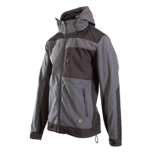 Kurtka Ochronna Softshell Seven Kings Quartz - Szaro- Czarna, Rozmiar L