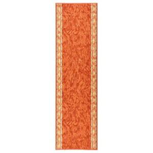 Bieżnik dywanowy, terakotowy, 100x350 cm, antypoślizgowy