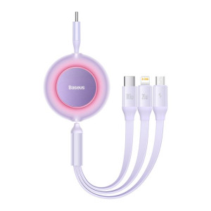 Baseus Kabel Bright Mirror 2 3w1 Typ C na micro USB, Lightning, Typ C 100W