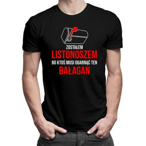 Śmieszna koszulka z nadrukiem T-shirt na prezent dla listonosza