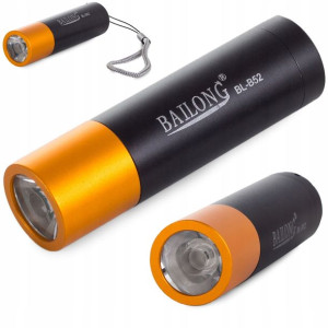 Bailong Latarka Klasyczna Dioda Led Na Baterie