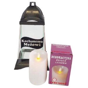 Znicz SZARFA Kochanemu Mężowi Srebrna