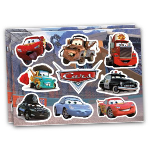 Naklejki wodoodporne AUTA na samochód, motor, szybę MIX 9 sztuk