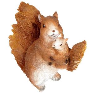 Wiewiórka figurka ogrodowa ozdoba do ogrodu dekoracyjna dziecko 15x8x15 cm
