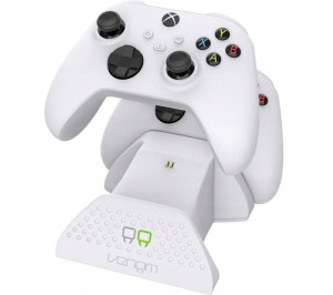 Ładowarka Do Kontroler Xbox One Series Biała Podwójna